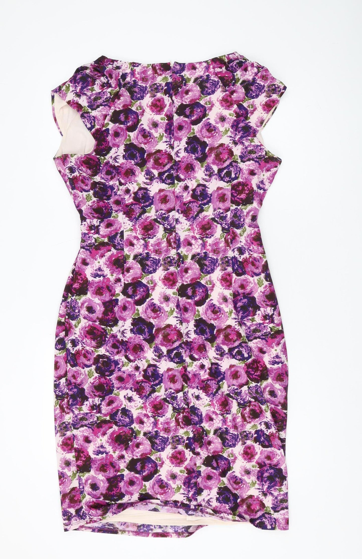 Phase Eight Women's Multicoloured Floral Sheath Dress Size 16