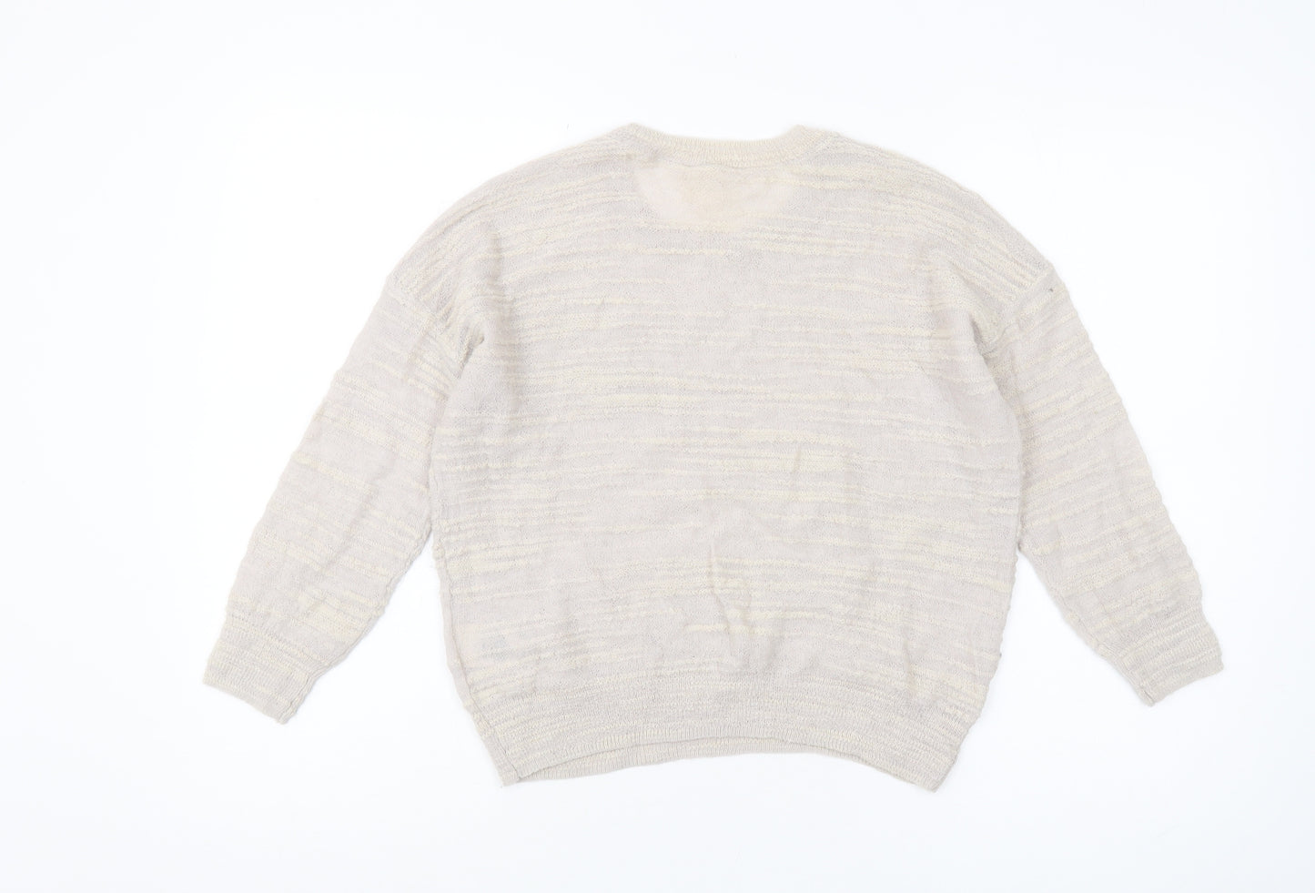 pure DKNY Women's Ivory Pullover Jumper, S, Knit, Winter