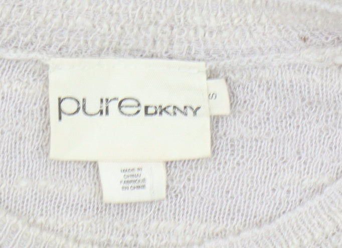 pure DKNY Women's Ivory Pullover Jumper, S, Knit, Winter