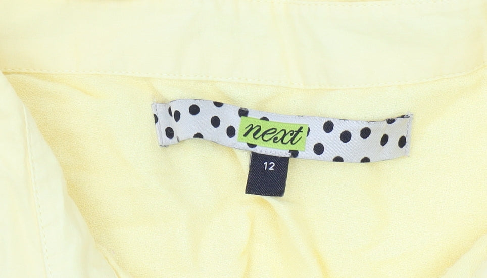 Next Women's Yellow Sleeveless Blouse Size 12