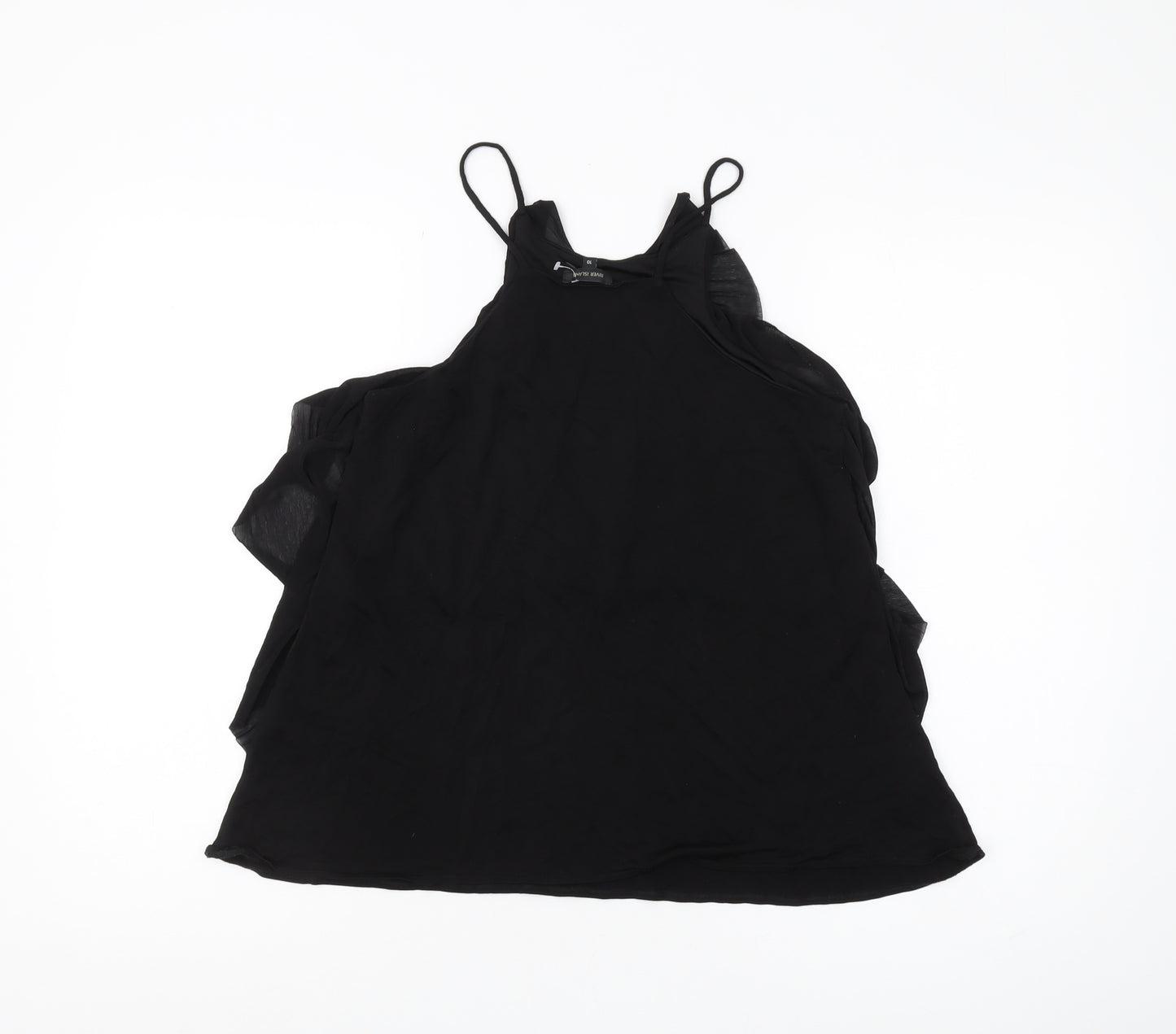 River Island Women's Black Camisole Tank, Size 10