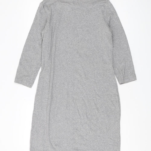 GAP Women's Grey Sheath Dress M Casual Jersey Stretch