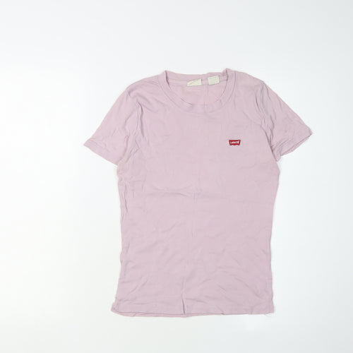 Levi's Women's XS Pink Basic Cotton T-Shirt