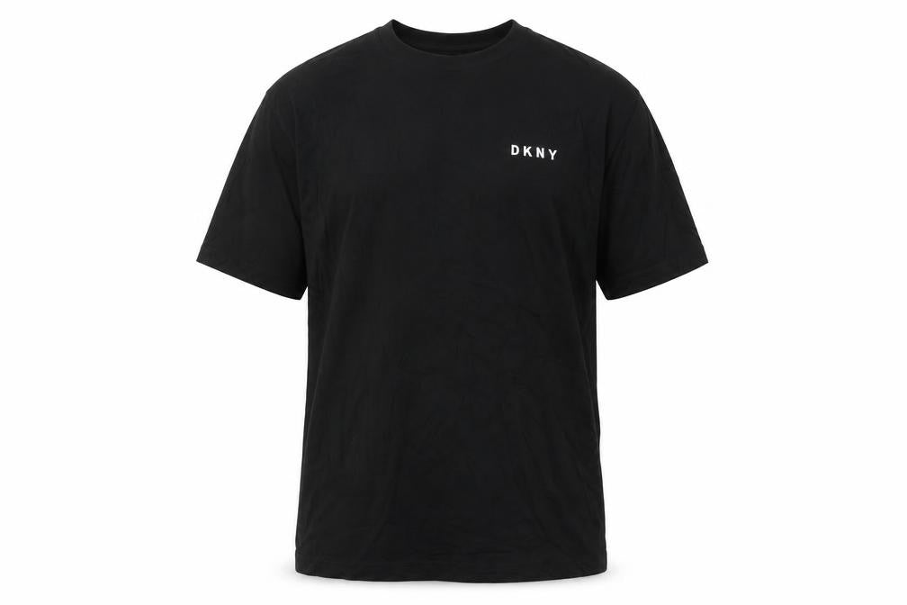 DKNY Men's Black Logo Short Sleeve T-Shirt L