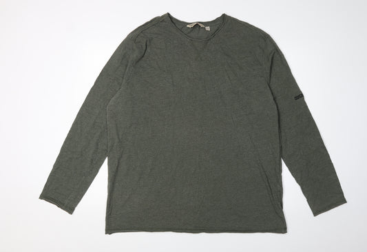 Regatta Men's 2XL Green Crew Neck Long Sleeve T-Shirt