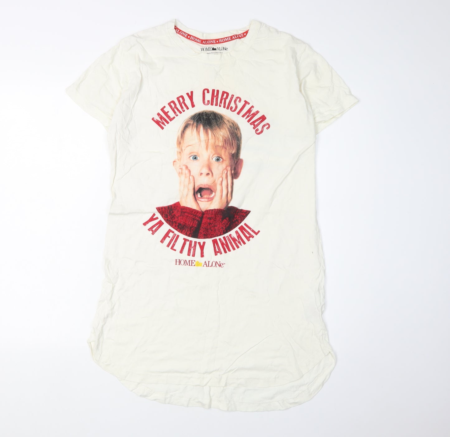 NECA Women Ivory Home Alone Nightshirt M Christmas