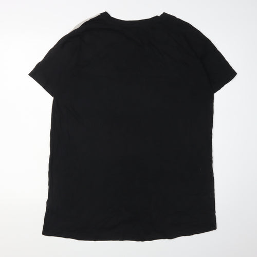 AllSaints Women's Black Floral T-Shirt Size S