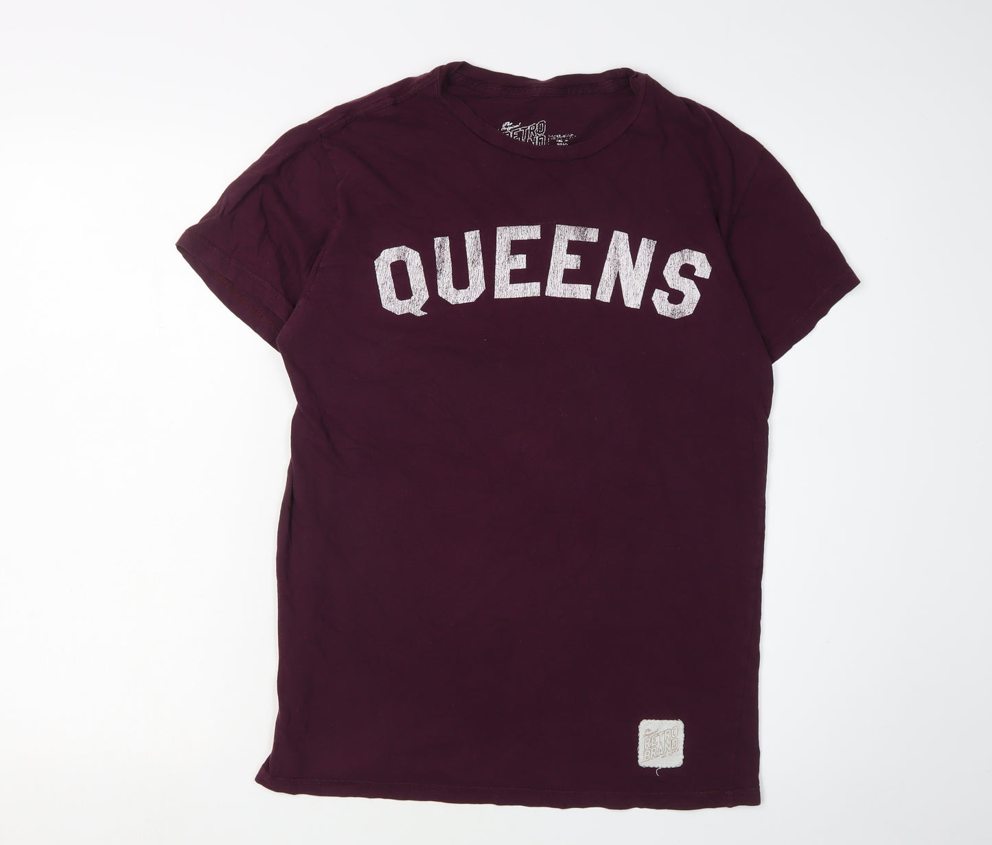 Retro Brand Unisex Purple T-Shirt, Size S, Casual Style