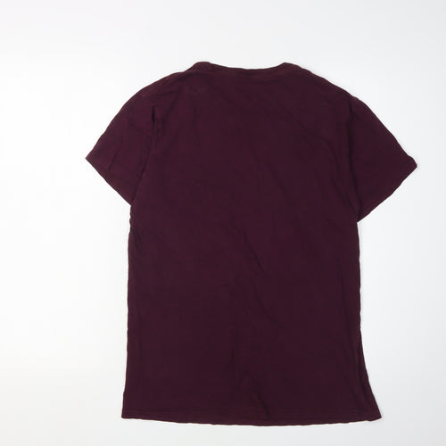Retro Brand Unisex Purple T-Shirt, Size S, Casual Style