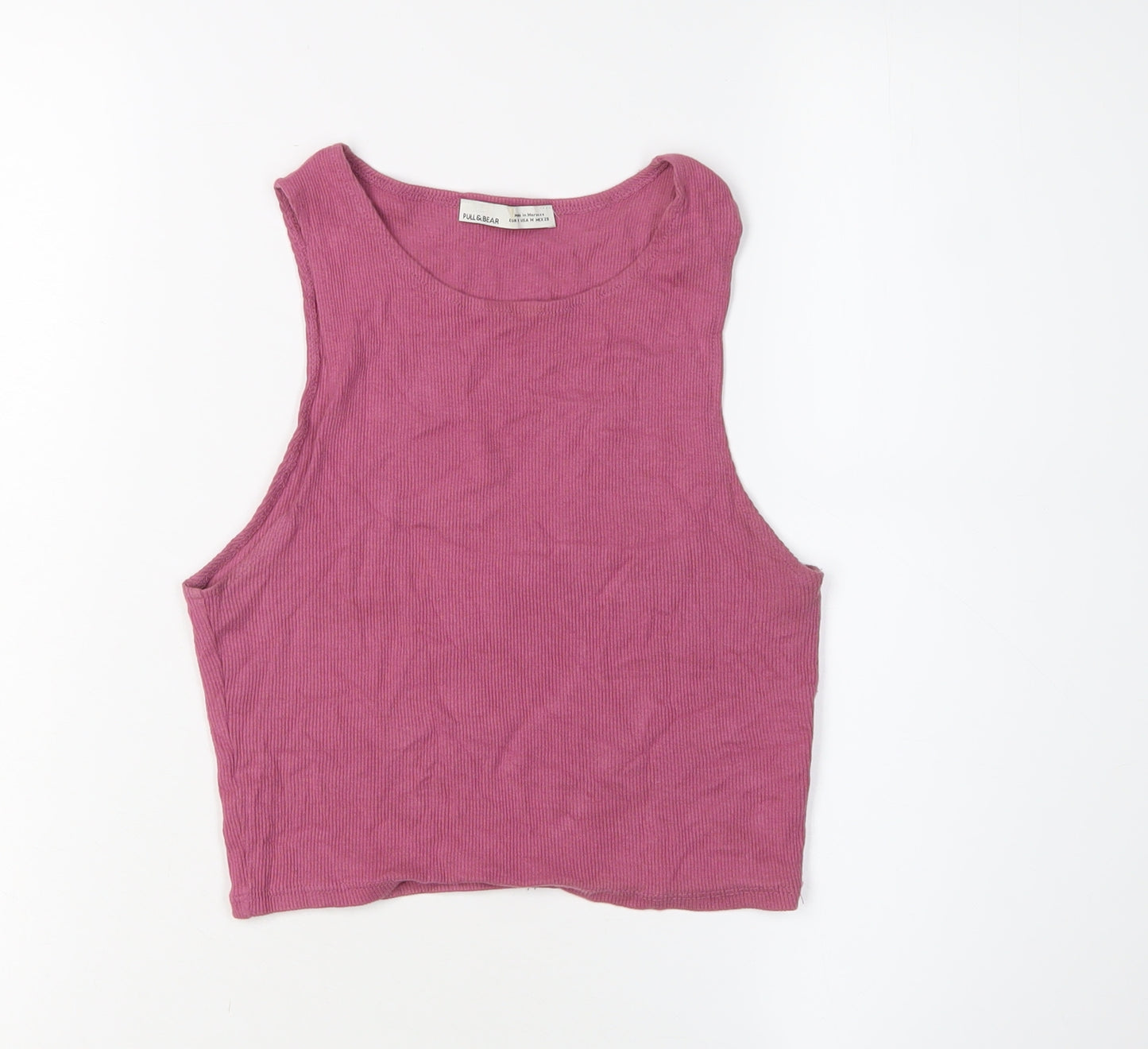 Pull & Bear Women's Pink Tank Top M Casual Basic
