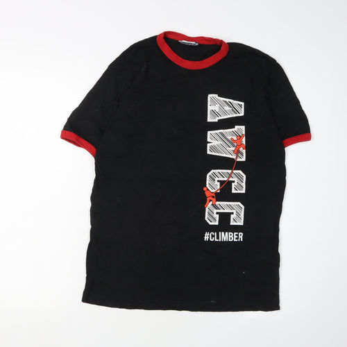 Clique Men's Black Medium Ringer Climbing T-Shirt