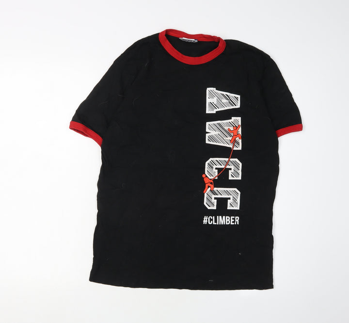 Clique Men's Black Medium Ringer Climbing T-Shirt
