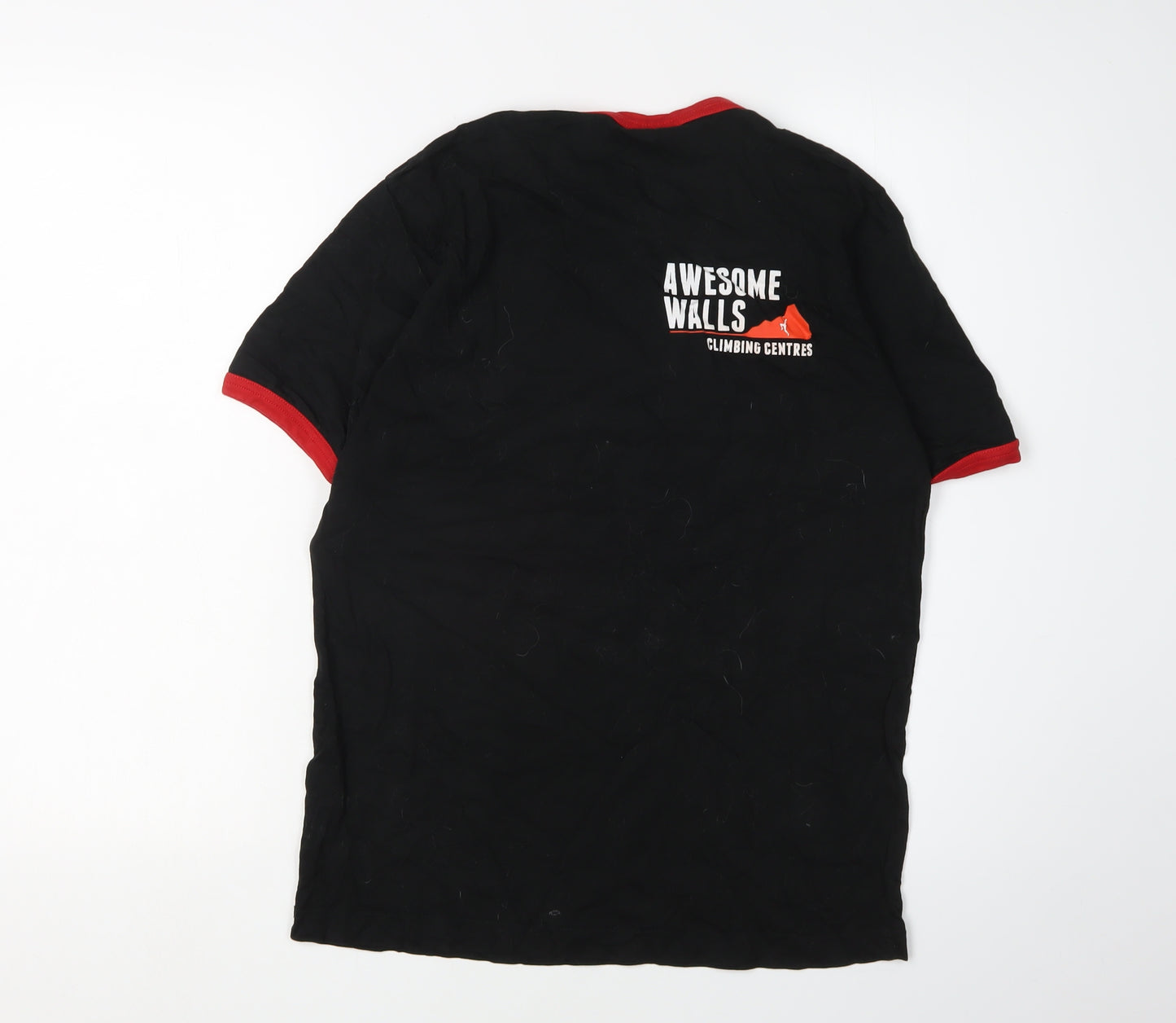 Clique Men's Black Medium Ringer Climbing T-Shirt