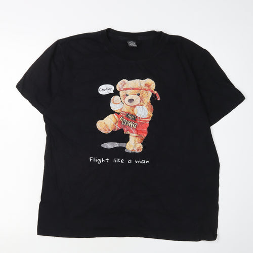 Triangle Store Men's Black M Graphic Funny T-Shirt