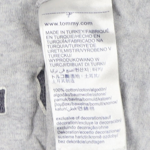 Tommy Jeans Men's Grey XS T-Shirt Short Sleeve Cotton
