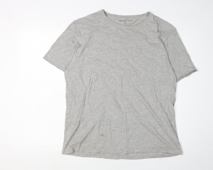 Bolongaro Trevor Men's Grey Skull T-Shirt, Large