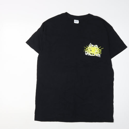 Gildan Men's Black Graphic Print T-Shirt M