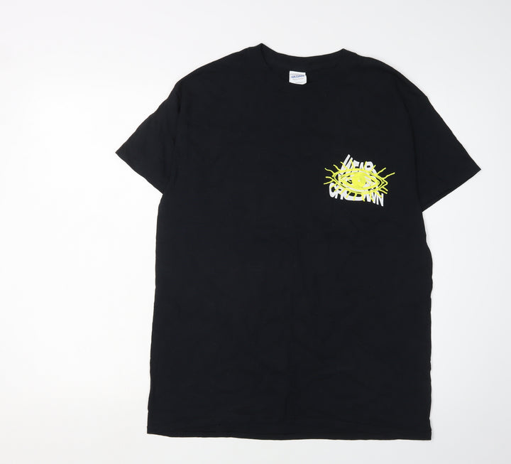 Gildan Men's Black Graphic Print T-Shirt M