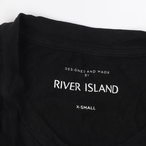 River Island Women's Black XS Art T-Shirt