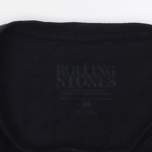 Rolling Stones Unisex Black Graphic T-Shirt M