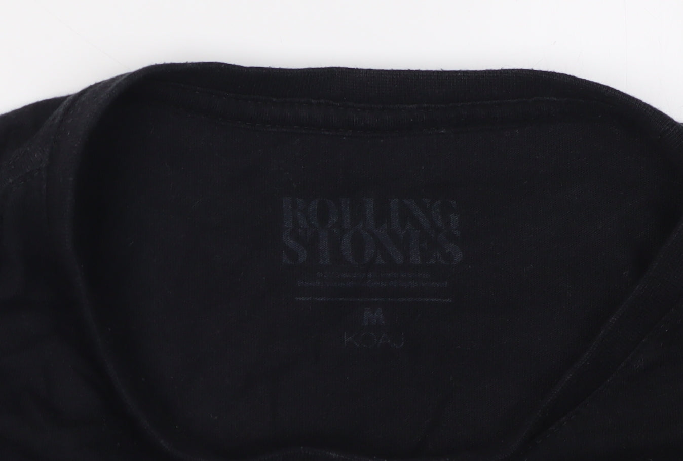 Rolling Stones Unisex Black Graphic T-Shirt M