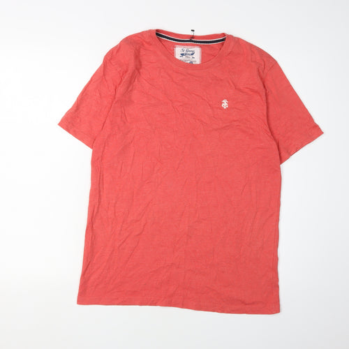 St George By Duffer Men's Red Crew Neck T-Shirt S