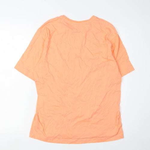 John Lewis Men's Orange Cotton Crew Neck T-Shirt