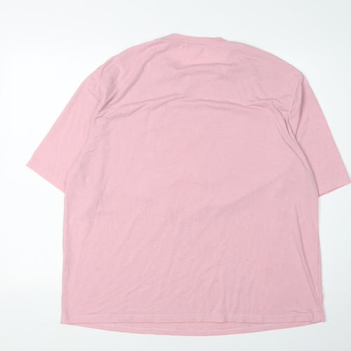 Romwe Women's Pink Anime T-Shirt, Size M, Short Sleeve