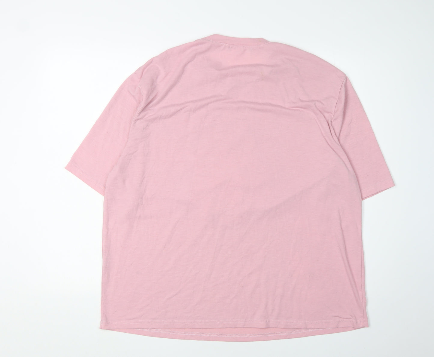 Romwe Women's Pink Anime T-Shirt, Size M, Short Sleeve