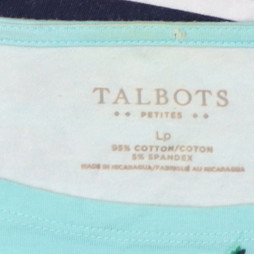 Talbots Women's Multicoloured Striped Floral Tunic