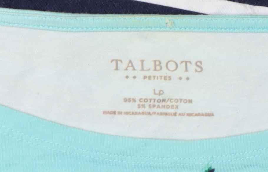 Talbots Women's Multicoloured Striped Floral Tunic