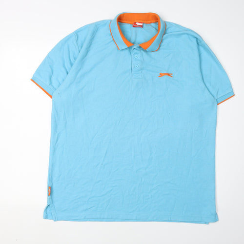 Slazenger Men's Blue Polo Shirt XL Short Sleeve