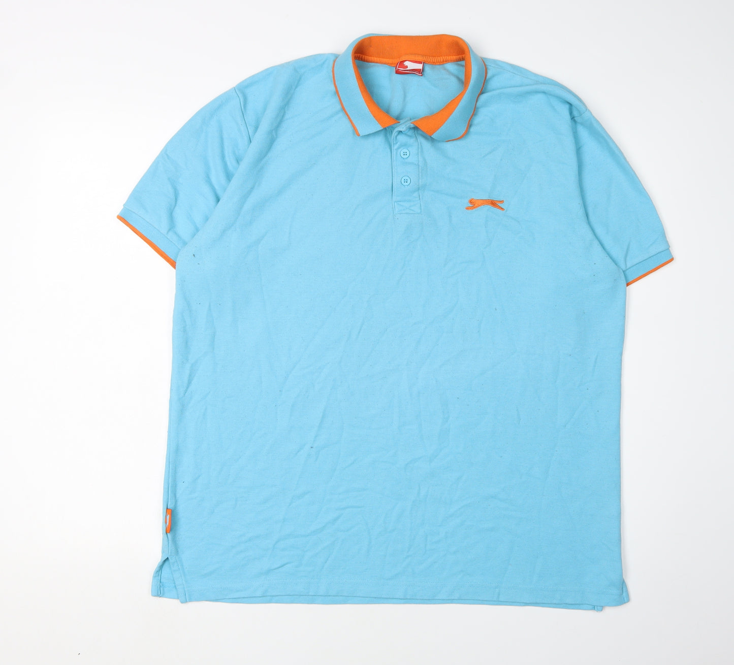 Slazenger Men's Blue Polo Shirt XL Short Sleeve