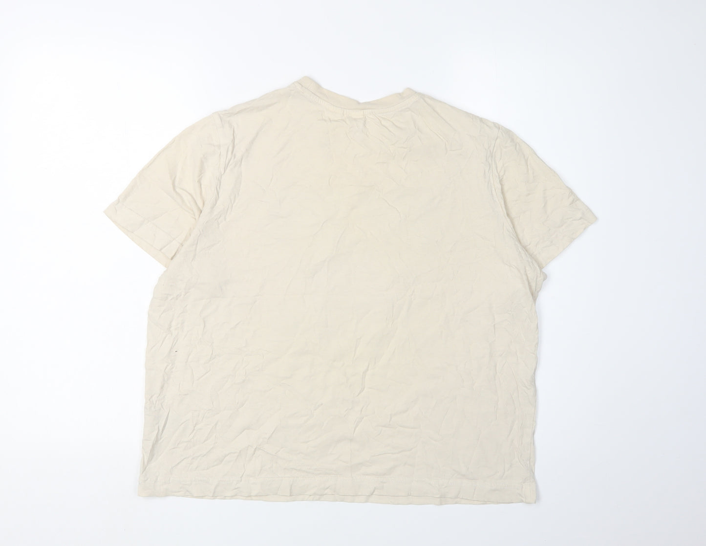 NFL Unisex Beige Crew Neck Short Sleeve T-Shirt