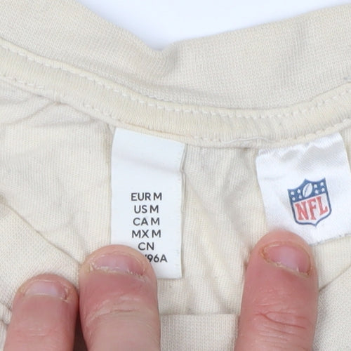 NFL Unisex Beige Crew Neck Short Sleeve T-Shirt