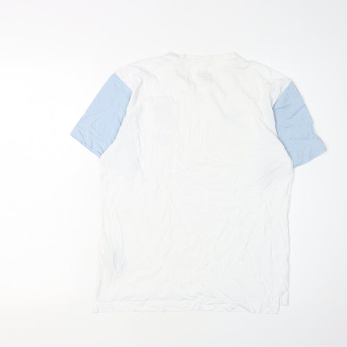Umbro Boys White Rugby T-Shirt with Logo, YXL, Sports