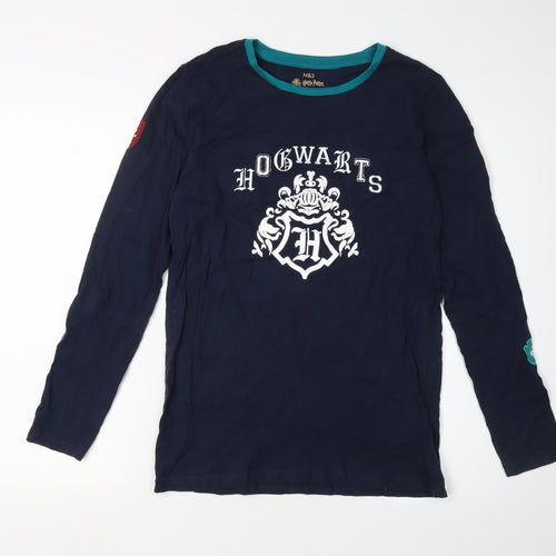 Marks and Spencer Boys Blue Harry Potter Long Sleeve T-Shirt