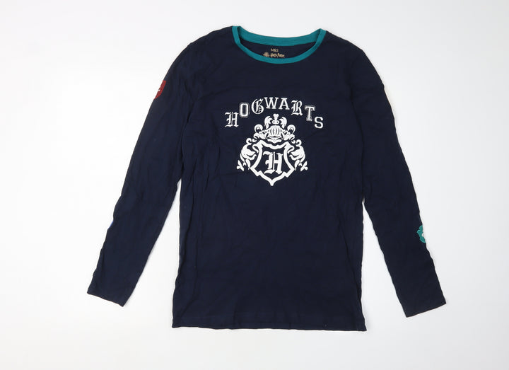 Marks and Spencer Boys Blue Harry Potter Long Sleeve T-Shirt