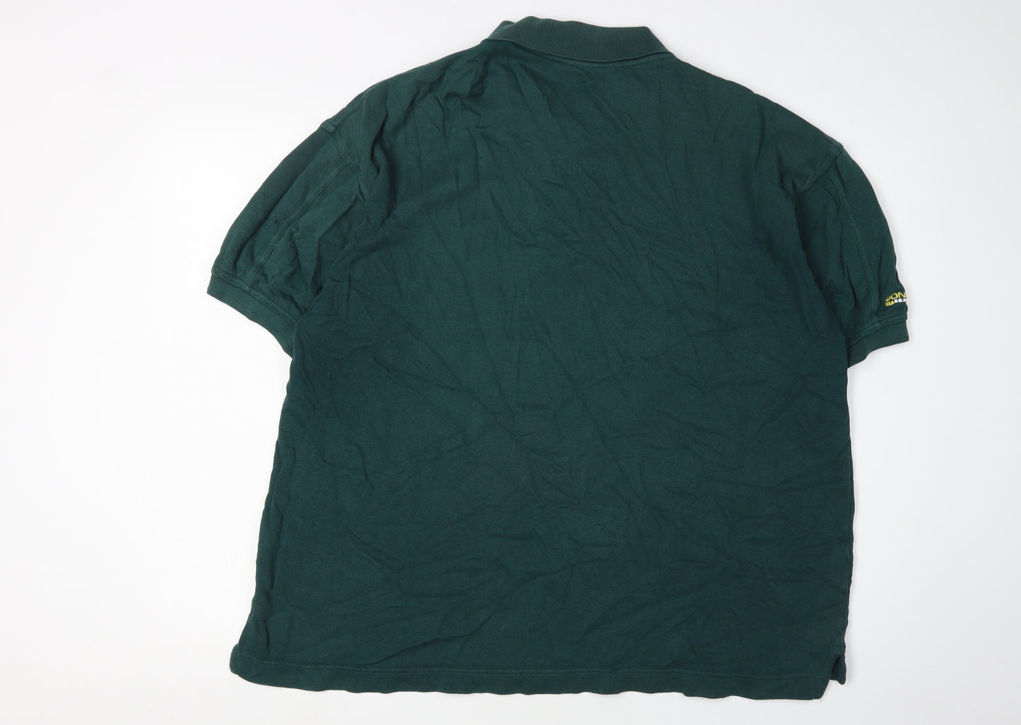 Donnay Men's Green Polo Shirt L Casual Cotton Logo