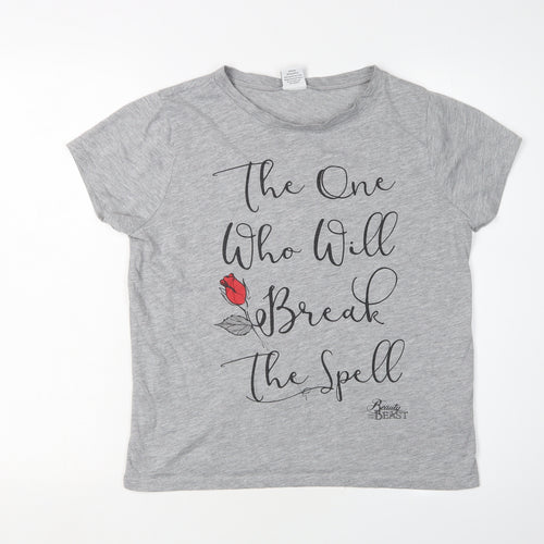 Disney Grey Beauty and the Beast T-Shirt, Size 12