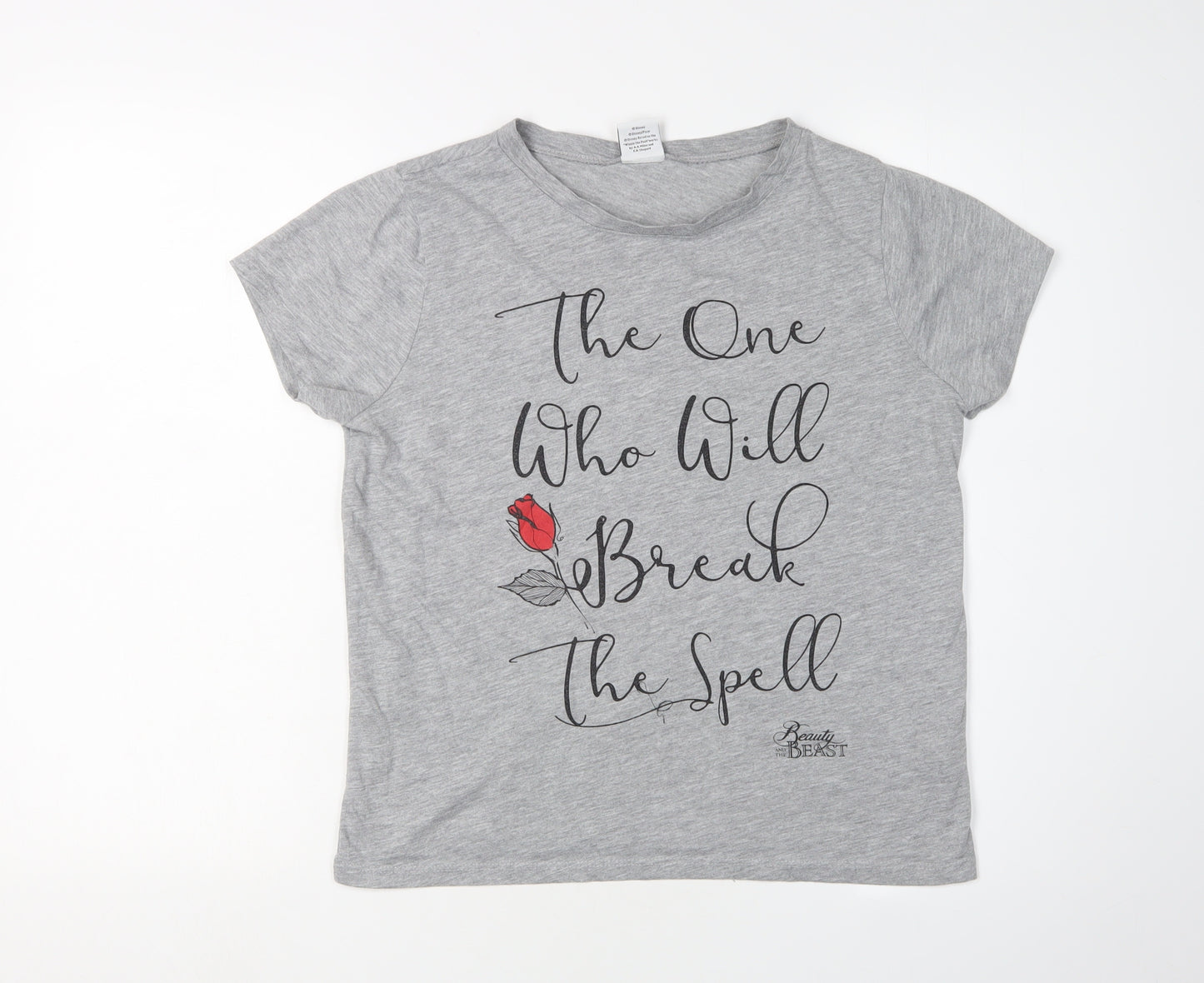 Disney Grey Beauty and the Beast T-Shirt, Size 12