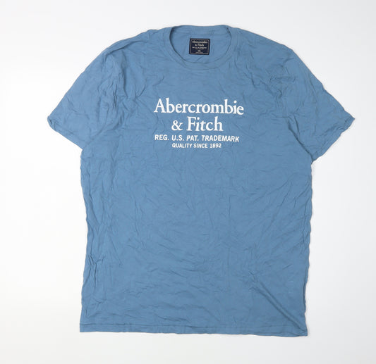 Abercrombie & Fitch Men’s Blue 2XL Crew Neck T-Shirt