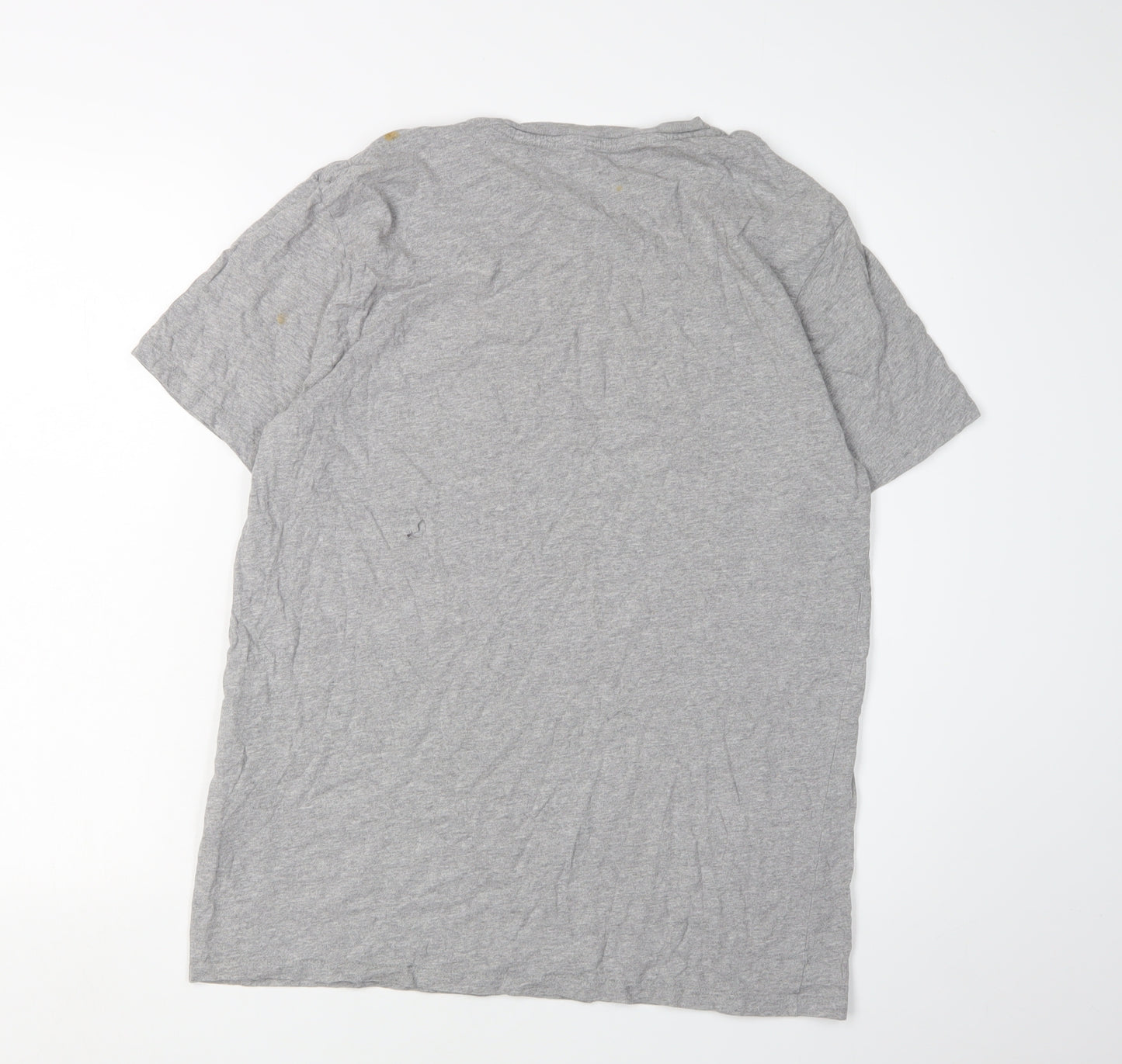 Levi's Men's Grey Cotton T-Shirt Size L Logo Design