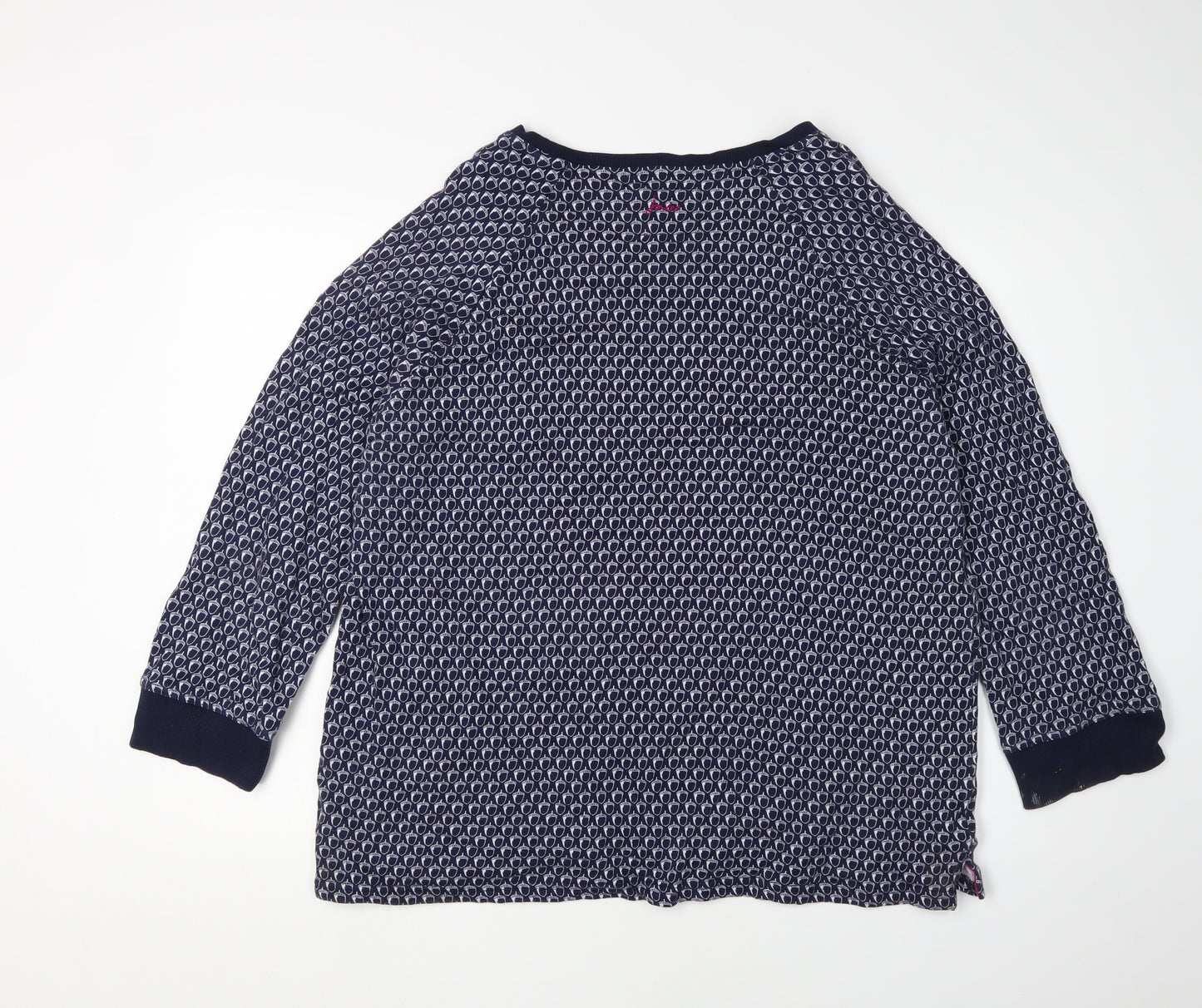 Joules Women's Blue Geometric Sweatshirt UK 20