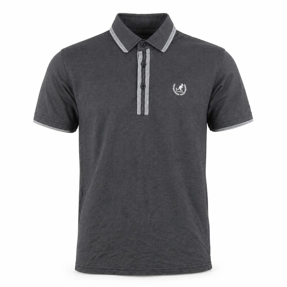 Kangol Men's Grey Polo Shirt - Small, Classic Casual Style