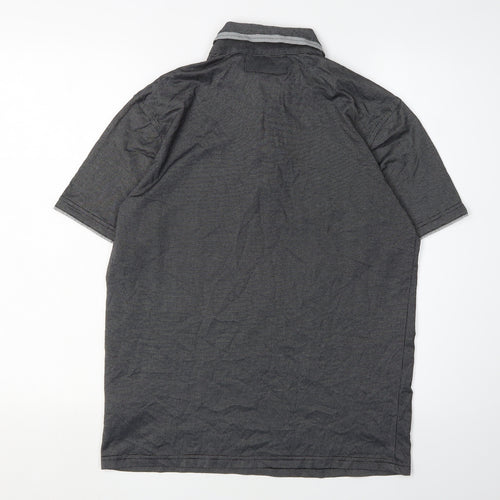 Kangol Men's Grey Polo Shirt - Small, Classic Casual Style