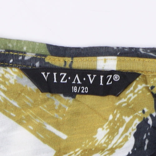 VIZ-A-VIZ Women's Multicoloured T-Shirt Size 18