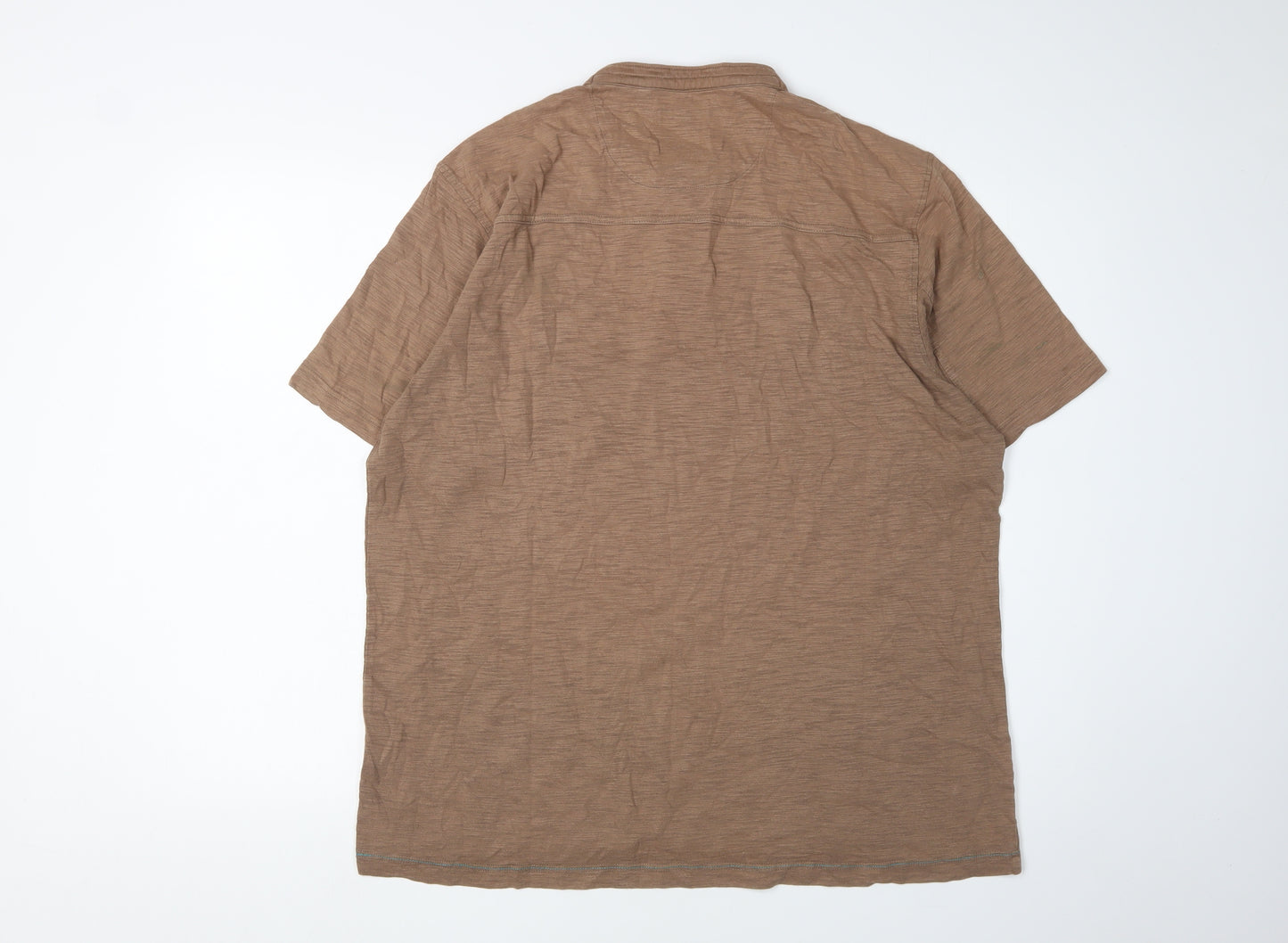 Fat Face Men's Brown Henley T-Shirt Size L