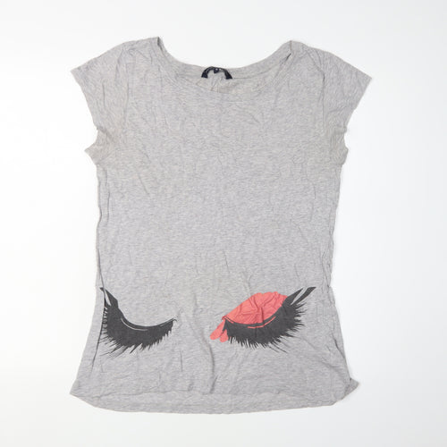 French Connection Women’s Grey Short Sleeve T-Shirt S