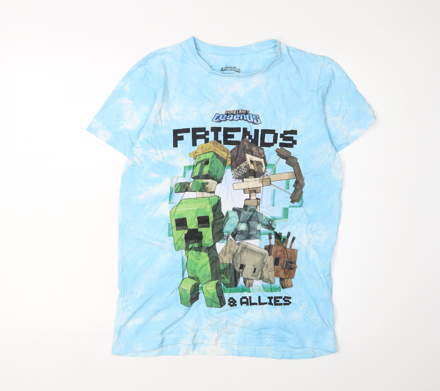Minecraft Boys Blue Graphic T-Shirt 14-15 Years